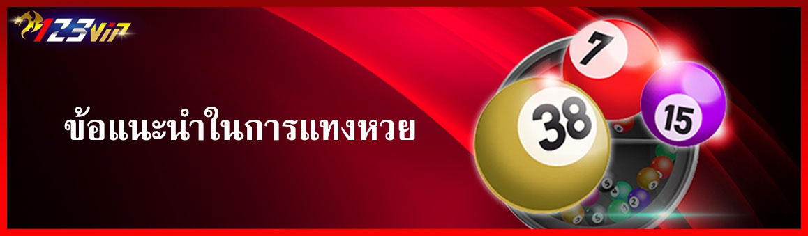 ข้อแนะนำในการแทงหวย